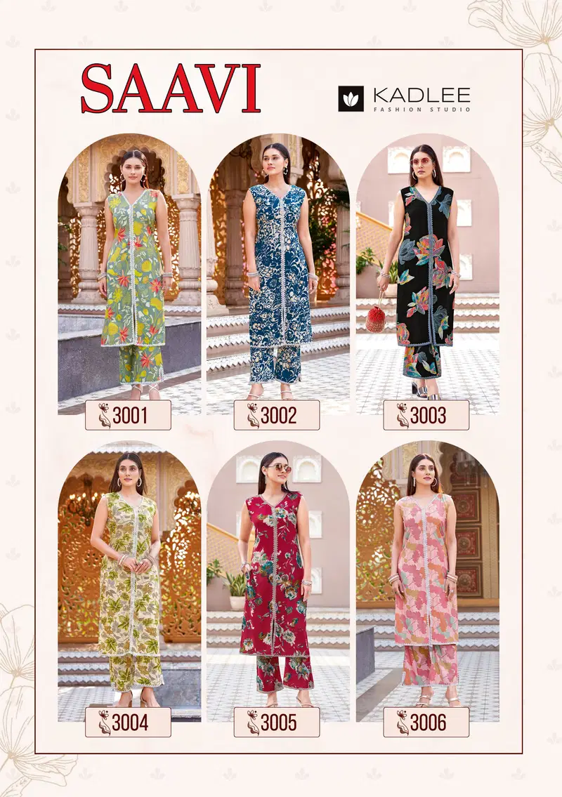 Saavi By Kadlee Rayon Printed Designer Kurti With Bottom Wholesale Online